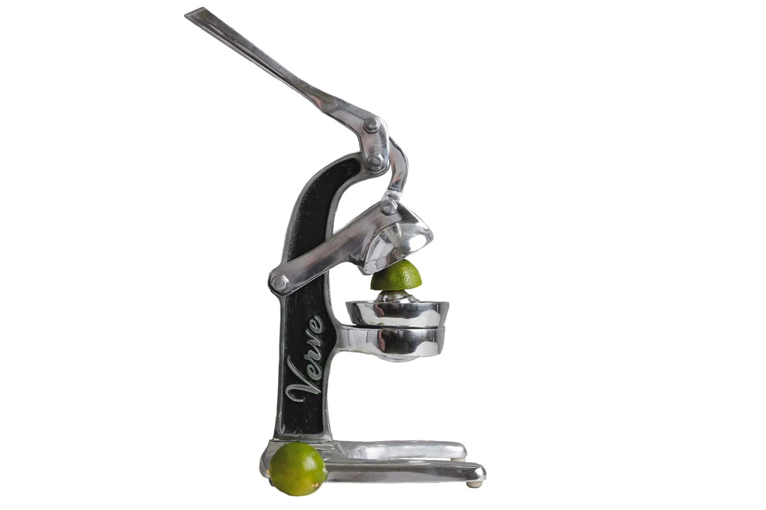 Verve CULTURE Artisan Crafted Cast Aluminum Professional Grade Manual Hand Press Juicer For Fresh Squeezed Citrus Black