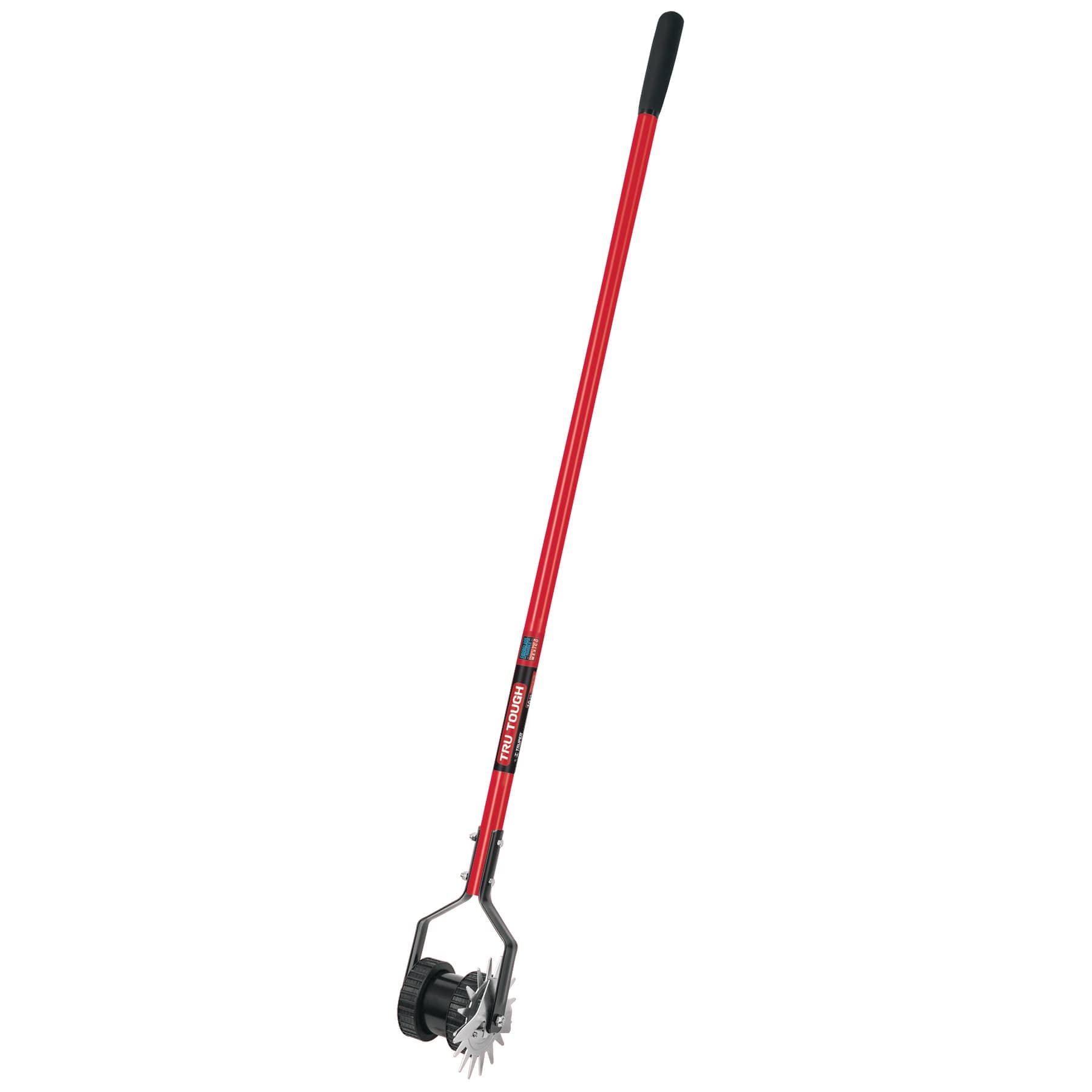 Truper 35195 Rotary Lawn Edger with Dual Wheel | Fiberglass Handle with Non-Slip Grip | For Yard Maintenance | Efficient