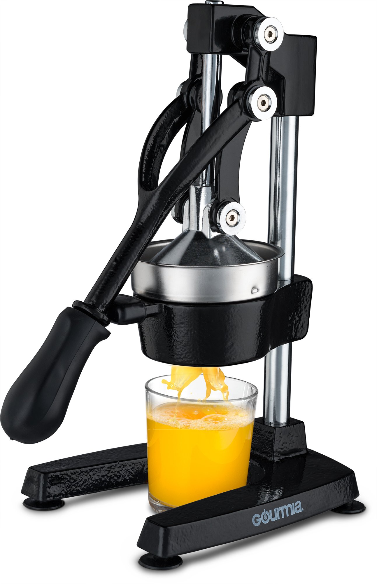 Gourmia GMJ9970 Large Citrus Juicer – Commercial Grade - Extracts Maximum Juice - Heavy Duty Cast Iron Base and Handle